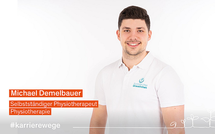 Physiotherapie-Absolvent Michael Demelbauer arbeitet selbstständig und bildet sich laufend weiter. (© Susanne Sickinger)