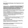 Neuer Bachelorstudiengang „Green Engineering“ an der FH Salzburg