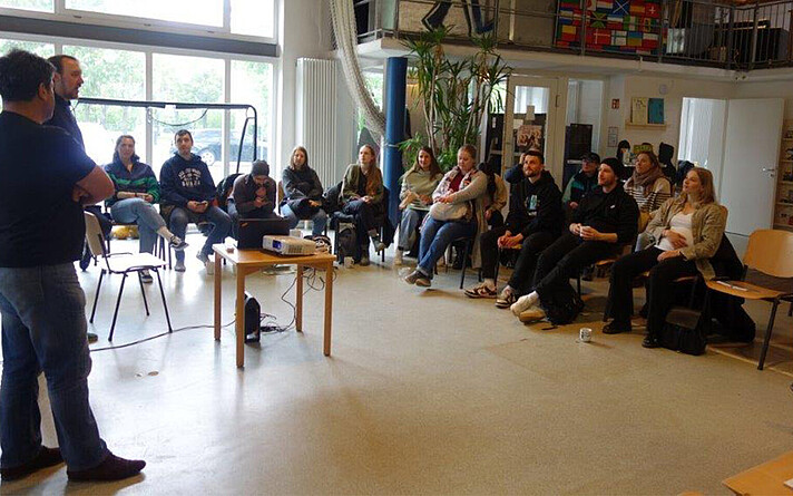 Die Studierenden der FH Salzburg wurden vom Verein Stadtteilarbeit Milbertshofen empfangen. 