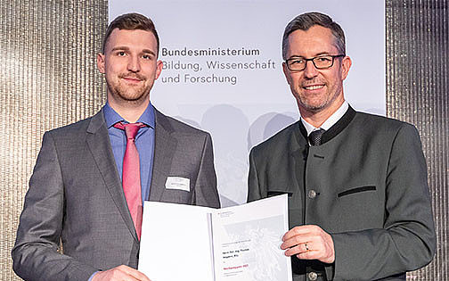 Thomas Sepperer erhält Würdigungspreis des BMBWF