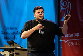 Dušan Milekić @ Homecoming Startup 2021 RELOADED | Credits: FH Salzburg | ernst-wukits.de 