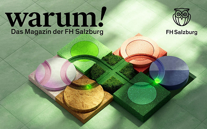 Die Titelanimation und -illustration wurde von Ricardo Gantschnigg, Absolvent des Studiengangs MultiMediaArt, umgesetzt und macht den Kreislaufgedanken sichtbar: Nachhaltigkeit als unendlicher Prozess in vielen verschiedenen Bereichen.