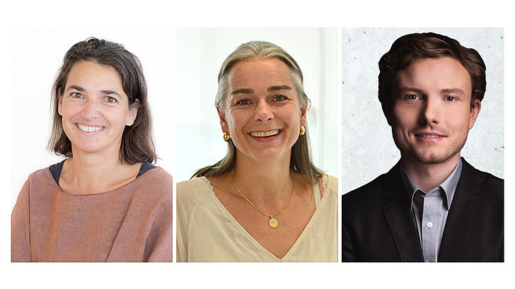 Christine Vallaster, FH Salzburg, Beate Cesinger, New Design University und Julian Müller, FH Kufstein.